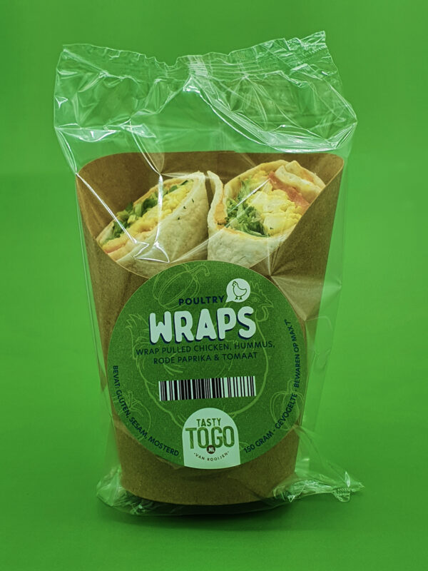 ToGo wrap pulled chicken ras el hanoute