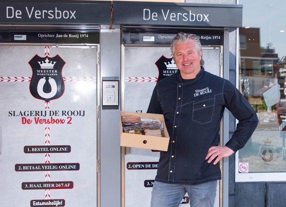 Gekoelde Versbox-afhaallockers bij Slagerij Jan de Rooij