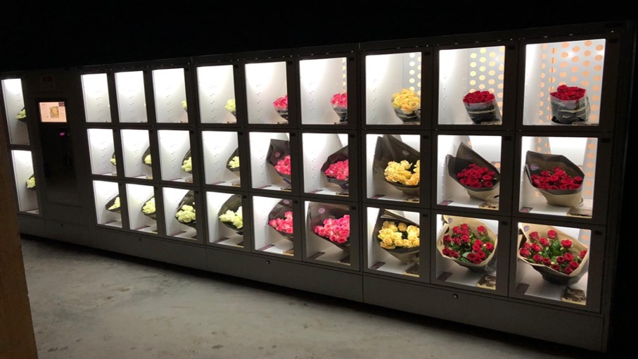 Bloemen automaat